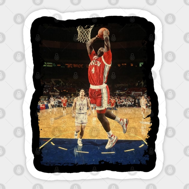 Throwback Thursday NCAA Kicks Stacey Augmon, Larry Johnson And The UNLV Runnin’ Rebel Sticker by Omeshshopart